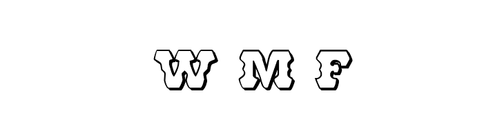 U.S. Marshal 3D Regular  Free Fonts Download
