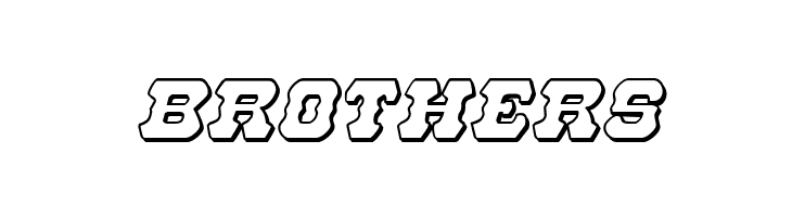 U.S. Marshal 3D Italic  Free Fonts Download