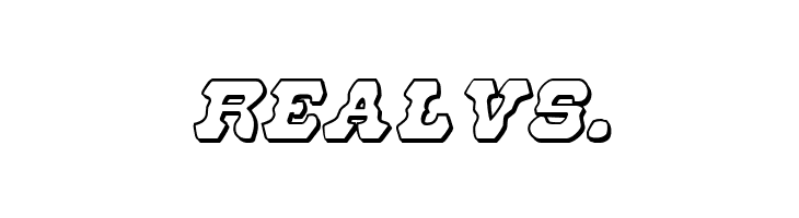 U.S. Marshal 3D Italic  Free Fonts Download