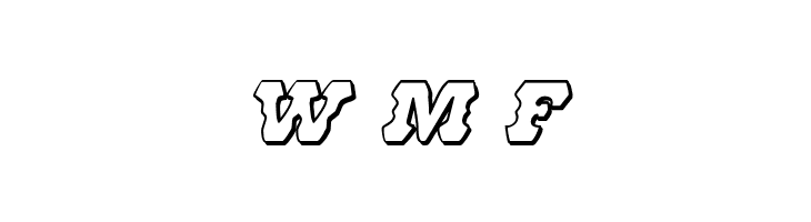 U.S. Marshal 3D Italic  Free Fonts Download