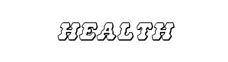 U.S. Marshal 3D Italic  Free Fonts Download