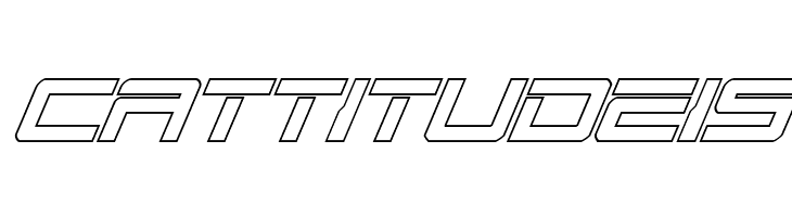 United Planets Outline Italic  Free Fonts Download