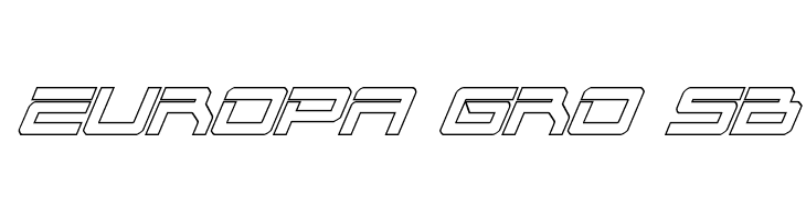 United Planets Outline Italic  Free Fonts Download