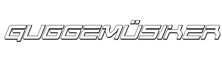 United Planets 3D Italic  Free Fonts Download