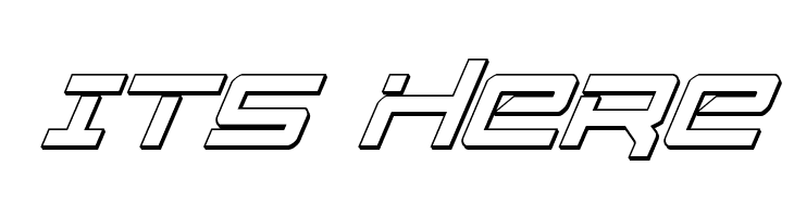 United Planets 3D Italic  Free Fonts Download