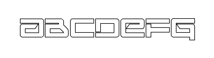 United Planets Outline  Free Fonts Download