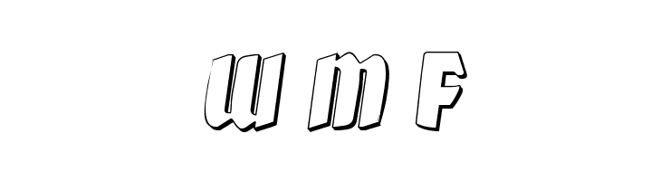 Xmas Xpress 3D Italic  Free Fonts Download