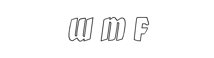 Xmas Xpress Outline Italic  Free Fonts Download