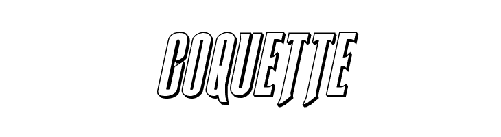 Butch & Sundance 3D Italic  Free Fonts Download