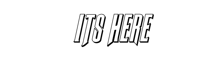 Butch & Sundance 3D Italic  Free Fonts Download