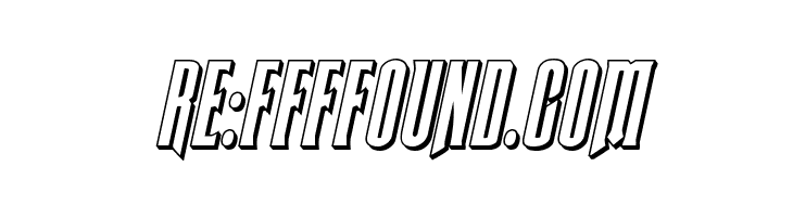 Butch & Sundance 3D Italic  Free Fonts Download