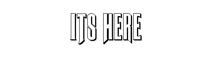 Butch & Sundance 3D Regular  Free Fonts Download