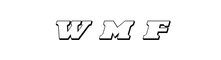 Laredo Trail 3D Italic  Free Fonts Download