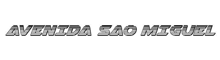 Airstrike Chrome Regular  Free Fonts Download