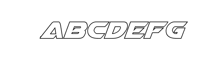 Airstrike Outline Regular  Free Fonts Download