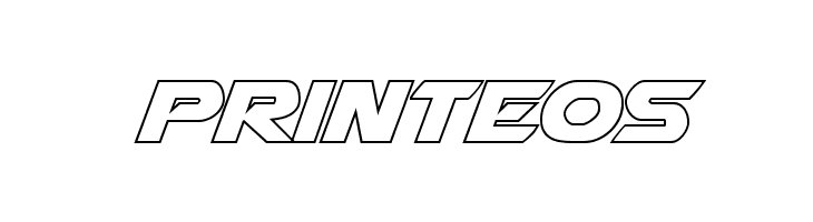 Airstrike Outline Regular  Free Fonts Download