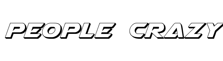 Airstrike Bold 3D  Free Fonts Download