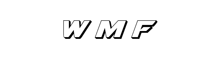 Airstrike Bold 3D  Free Fonts Download