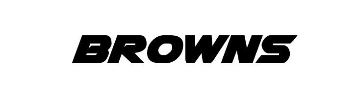 BROWNS Airstrike Bold Font