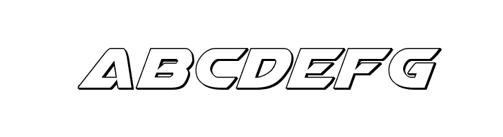 Airstrike 3D Regular  Free Fonts Download