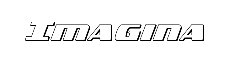 Americorps 3D Regular  Free Fonts Download