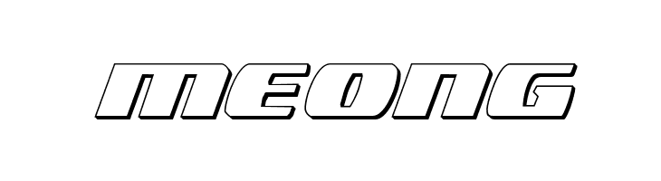 Americorps 3D Regular  Free Fonts Download