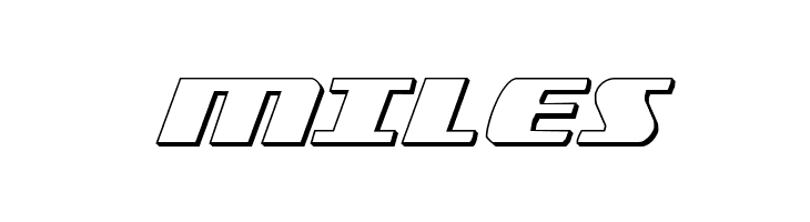 Americorps 3D Regular  Free Fonts Download