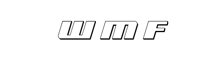 Americorps 3D Condensed  Free Fonts Download