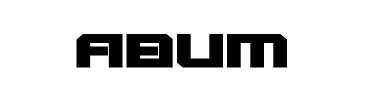 ABUM Gearhead Expanded Font