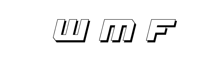 Gearhead 3D Italic  Free Fonts Download