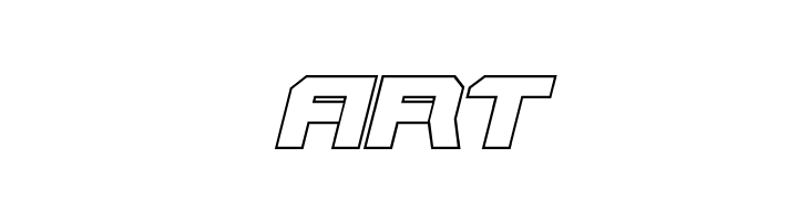 Gearhead Outline Italic  Free Fonts Download