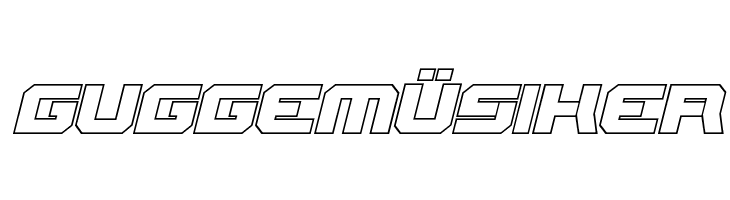 Gearhead Outline Italic  Free Fonts Download