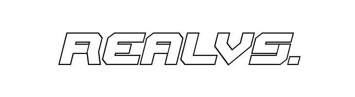 Gearhead Outline Italic  Free Fonts Download