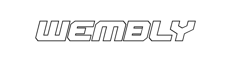 Gearhead Outline Italic  Free Fonts Download