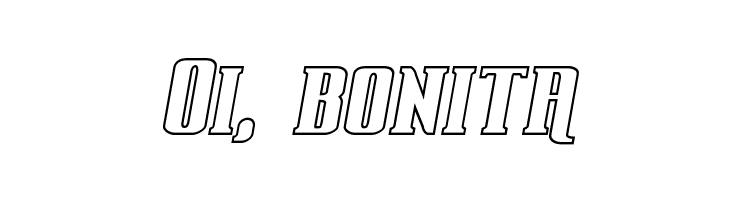 Gentleman Caller Outline Italic  Free Fonts Download