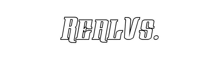 Gentleman Caller Outline Italic  Free Fonts Download