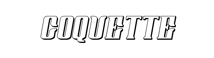 Gentleman Caller 3D Italic  Free Fonts Download