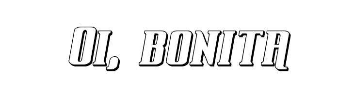 Gentleman Caller 3D Italic  Free Fonts Download