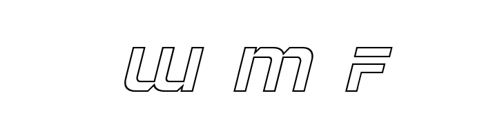 Singapore Sling Outline Italic  Free Fonts Download