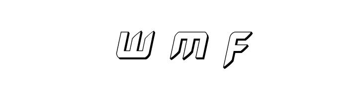 Hollow Point 3D Italic  Free Fonts Download