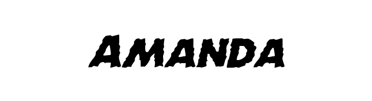 Horroween Expanded Italic  Free Fonts Download