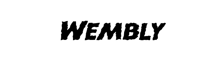 Horroween Expanded Italic  Free Fonts Download