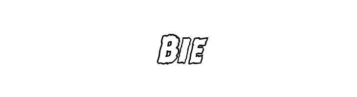 Horroween Outline Italic  Free Fonts Download