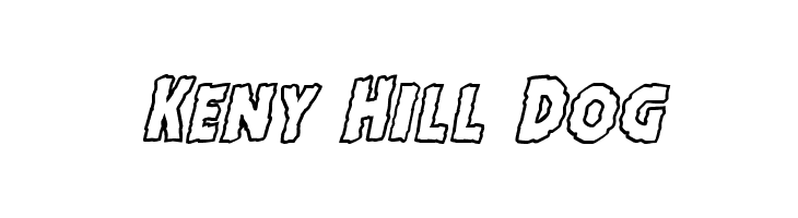 Horroween Outline Italic  Free Fonts Download