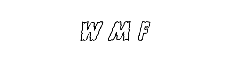 Horroween Outline Italic  Free Fonts Download