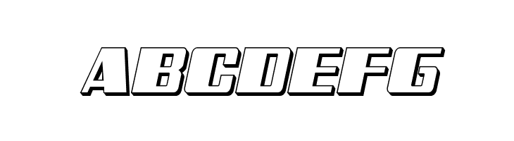 Galactic Storm 3D Italic  Free Fonts Download