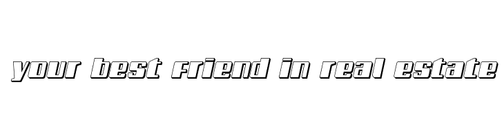 Galactic Storm 3D Italic  Free Fonts Download