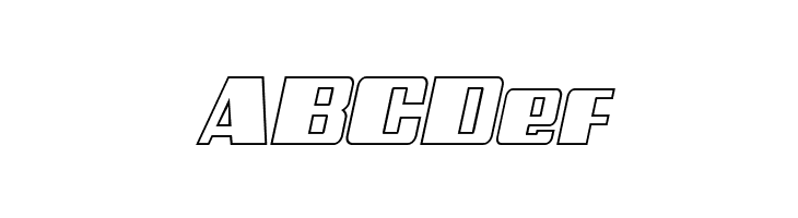 Galactic Storm Outline Italic  Free Fonts Download