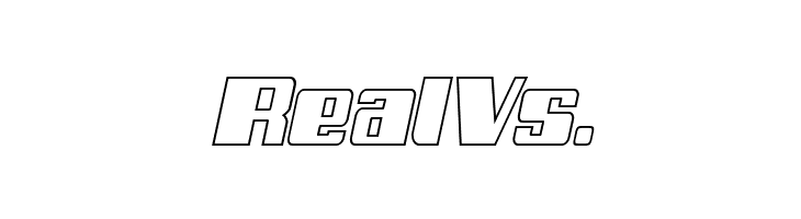 Galactic Storm Outline Italic  Free Fonts Download