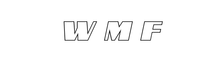 Galactic Storm Outline Italic  Free Fonts Download